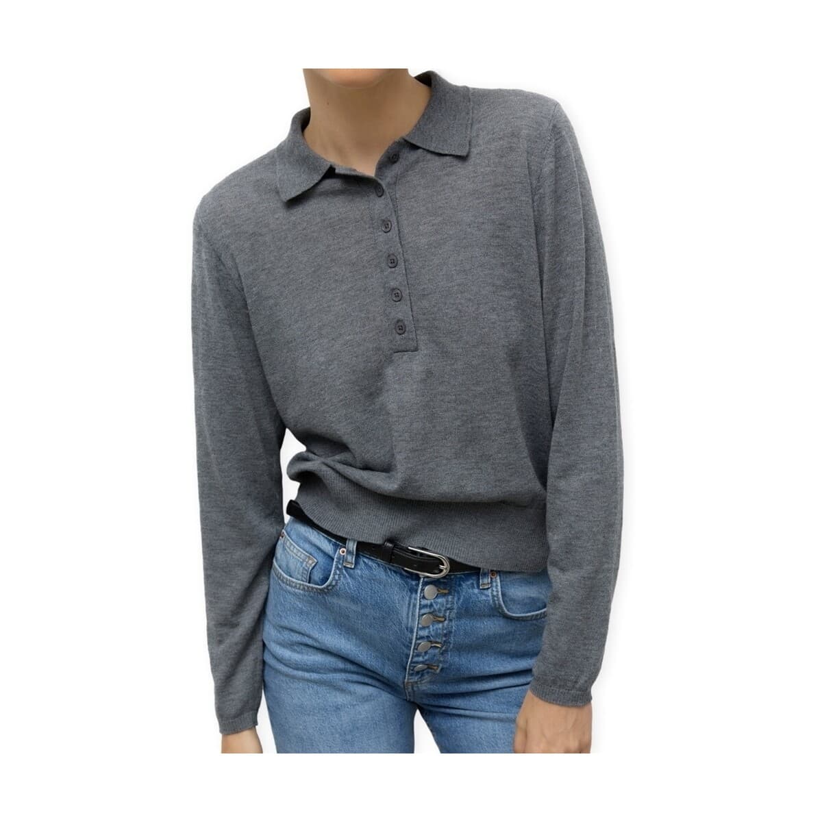 Women's Polo Shirts Aware Gray