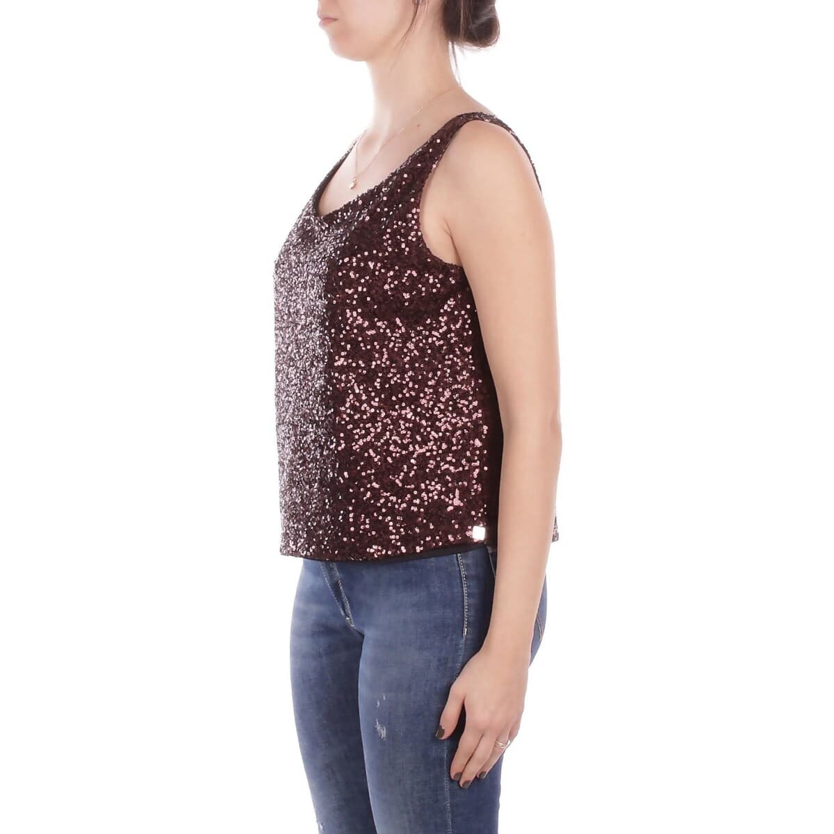 Women's Sleeveless Tops Manila Grace Brown