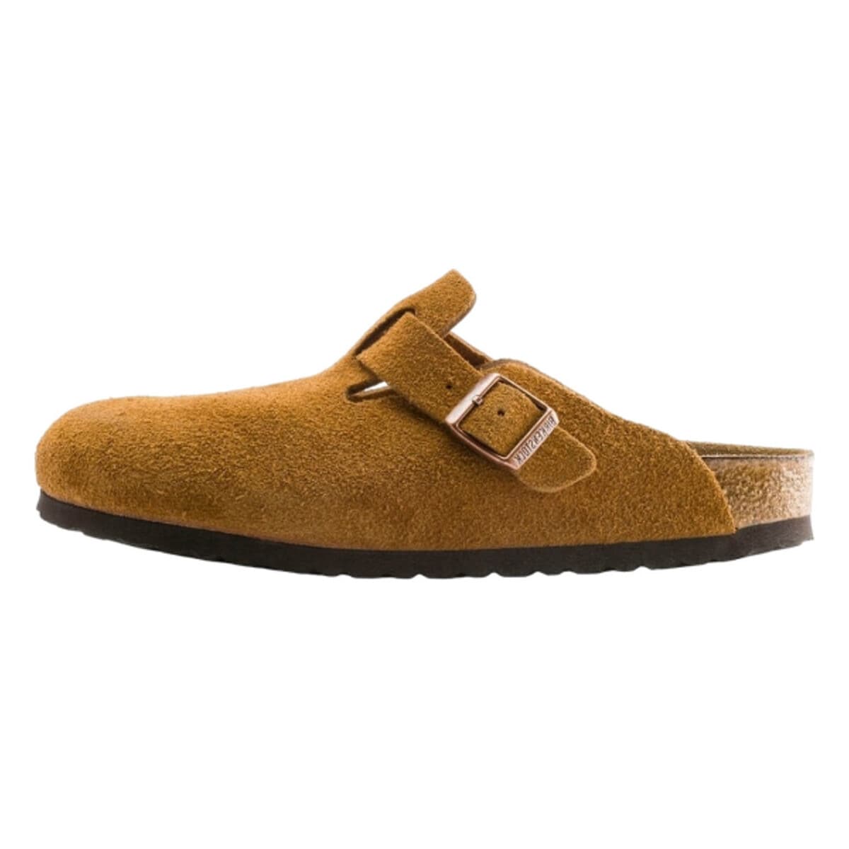 Mules BIRKENSTOCK Boston Soft Footbed Suede Mink