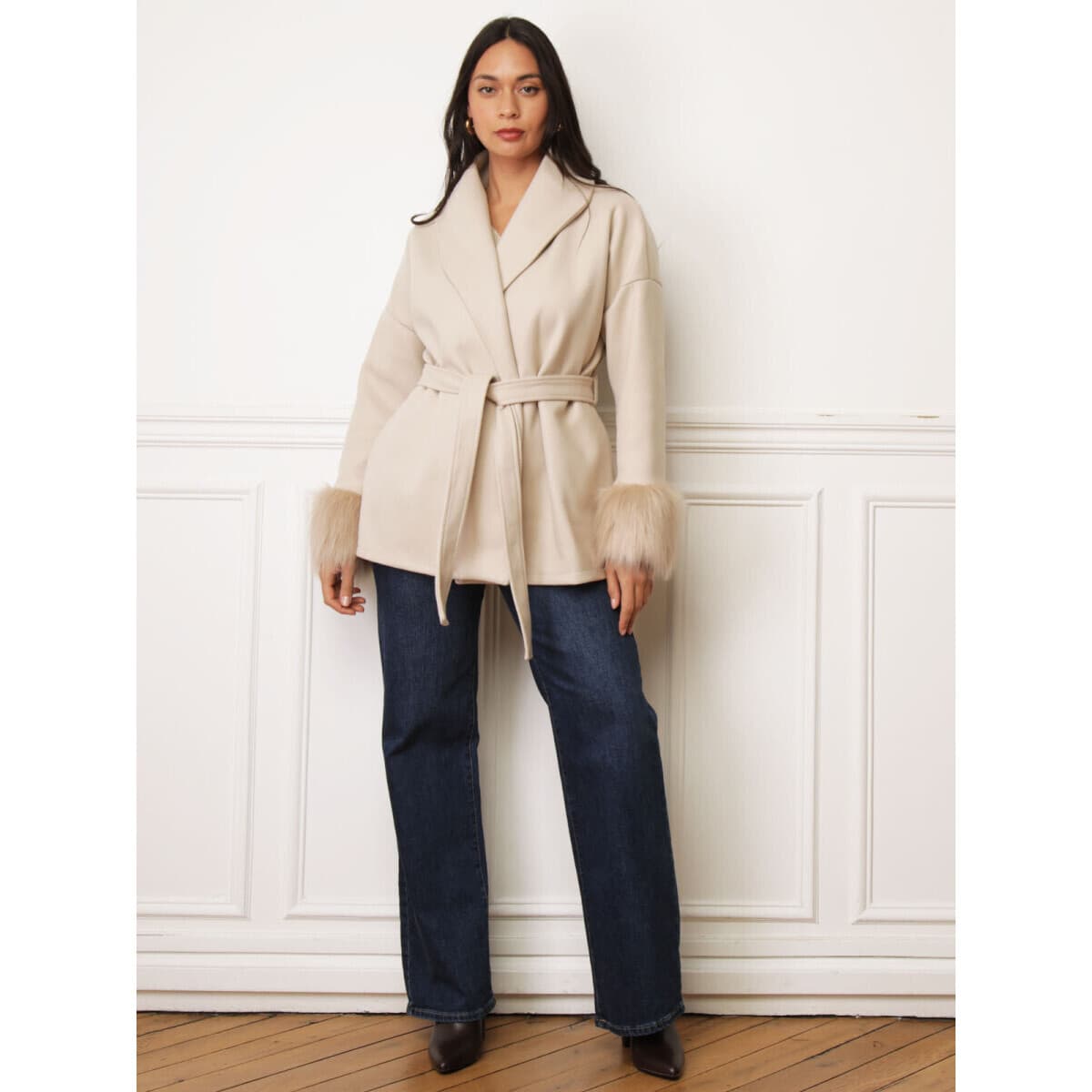 Women's Coats La Modeuse Beige