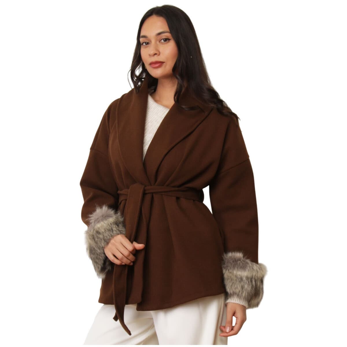 Women's Coats La Modeuse Brown