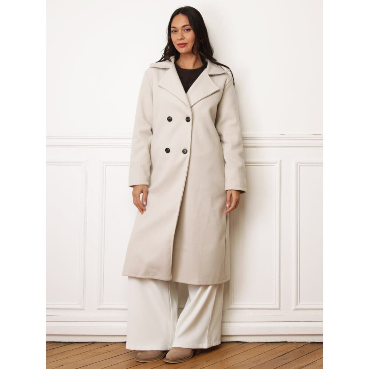 Women's Coats La Modeuse Beige