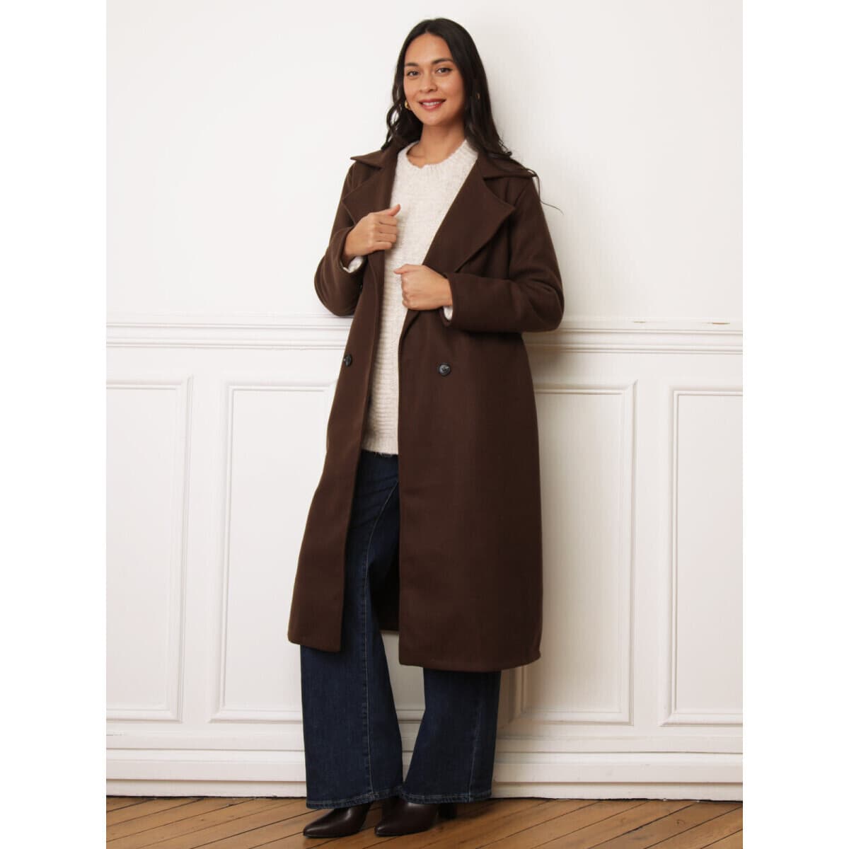Women's Coats La Modeuse Brown