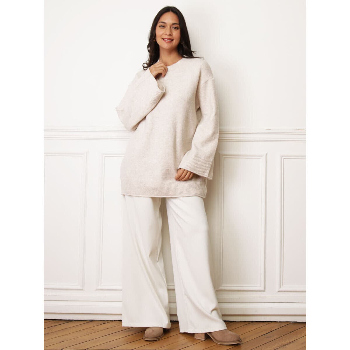 Women's Sports T-Shirts La Modeuse Beige