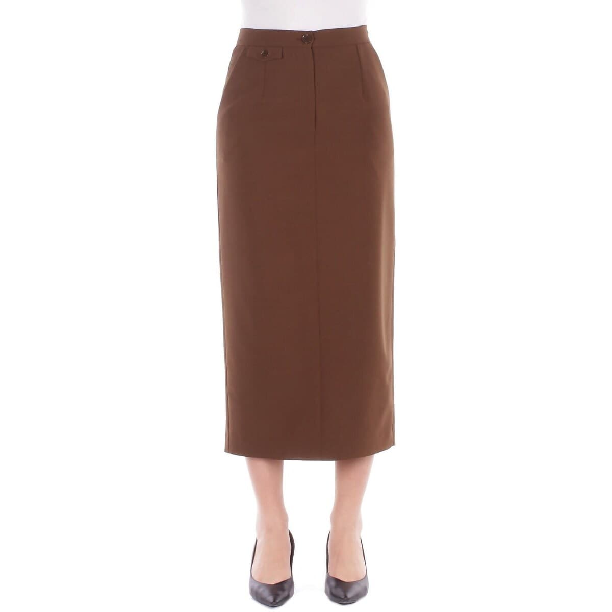 Women's Skirts Solotre Brown