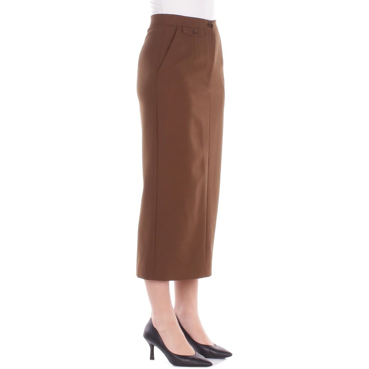 Women's Skirts Solotre Brown