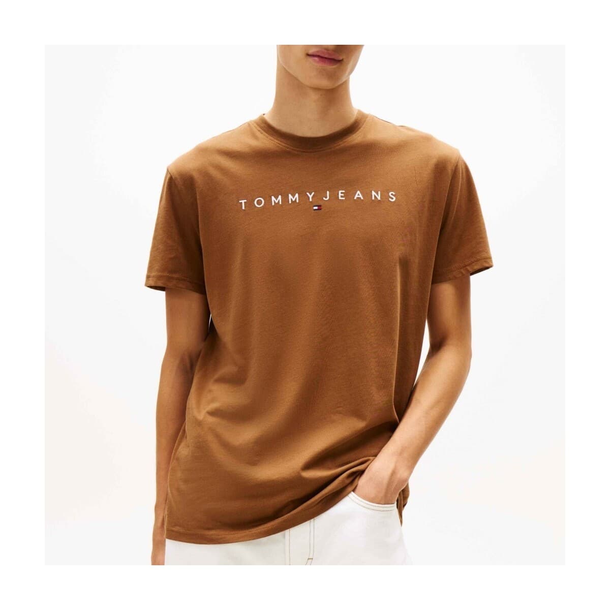 Men's T-Shirts Tommy Jeans Brown