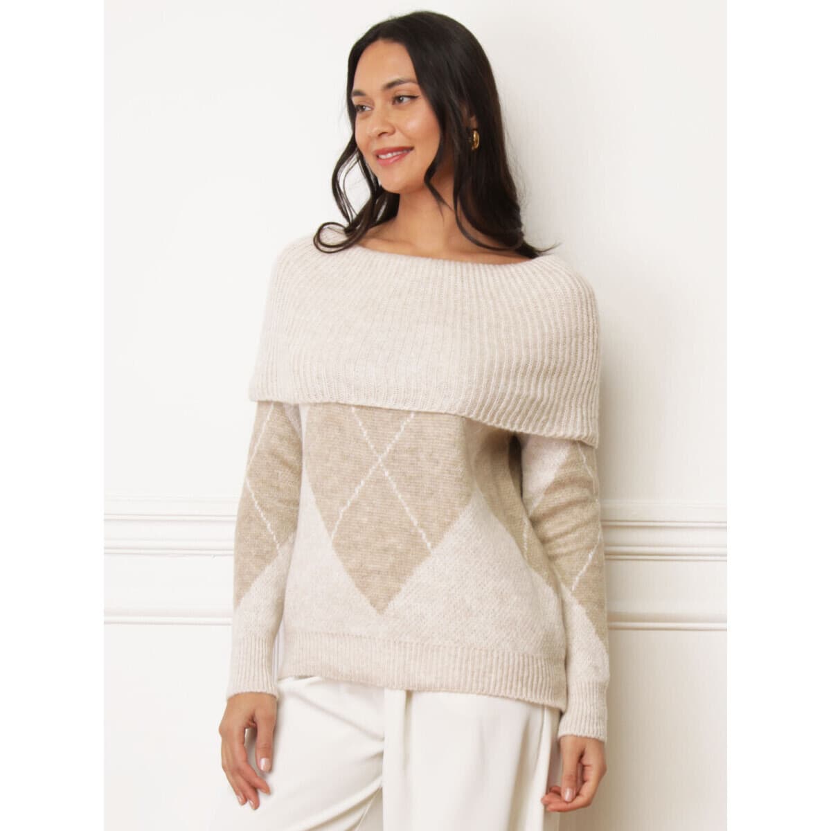 Women's Sweaters La Modeuse Beige