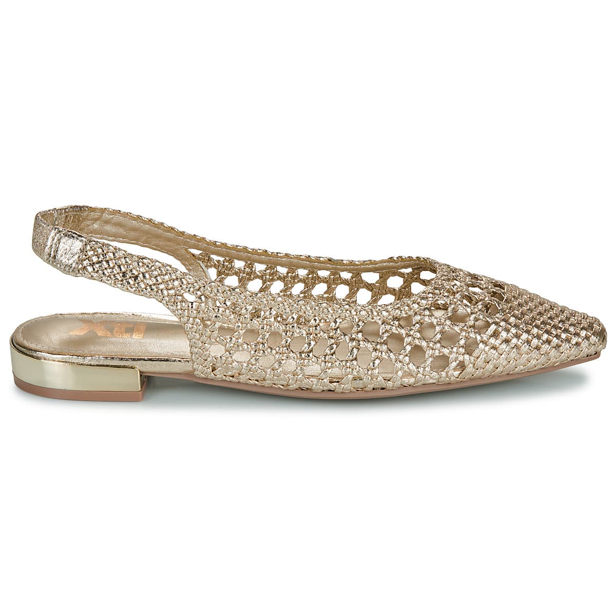Women's Ballet Flats Xti Gold
