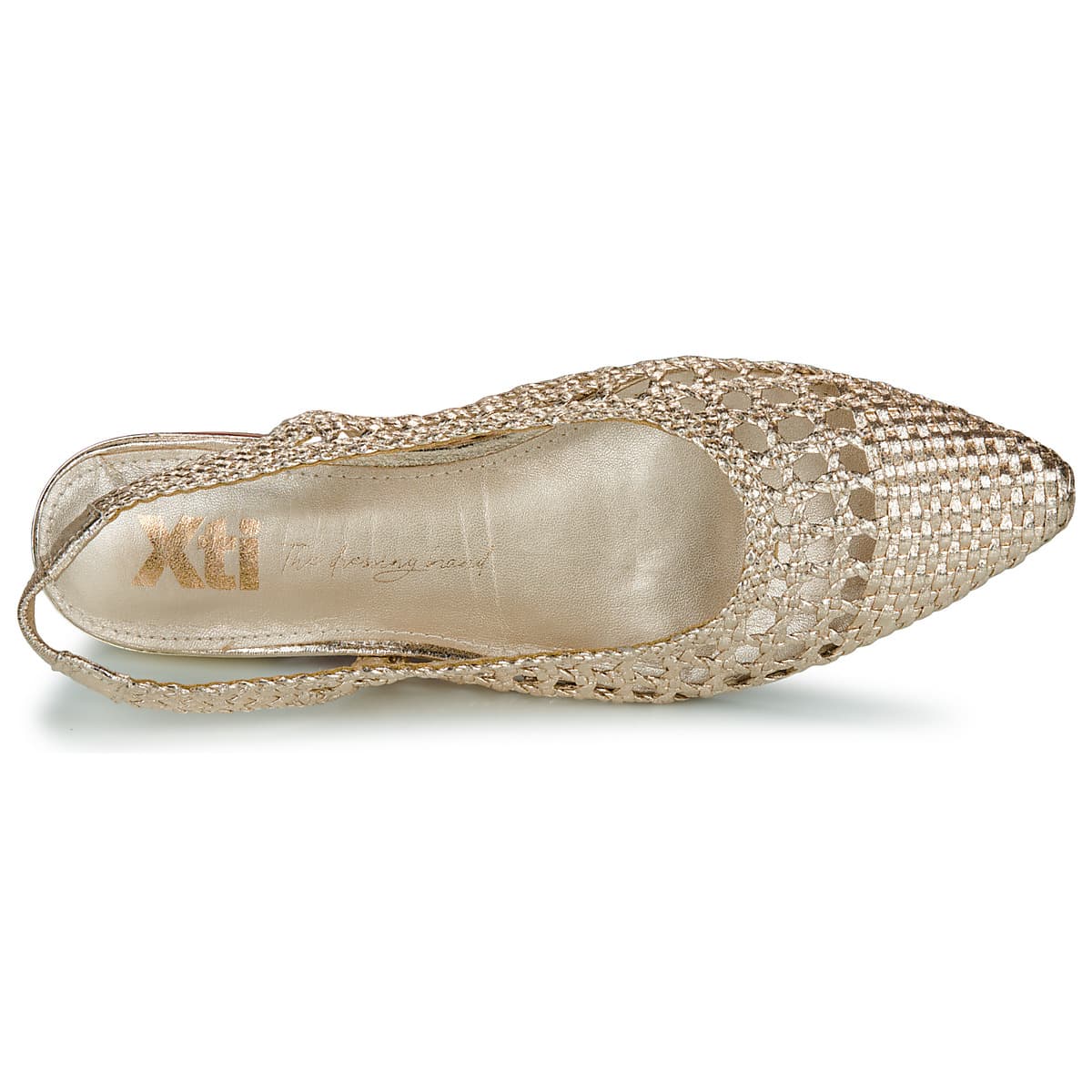 Women's Ballet Flats Xti Gold