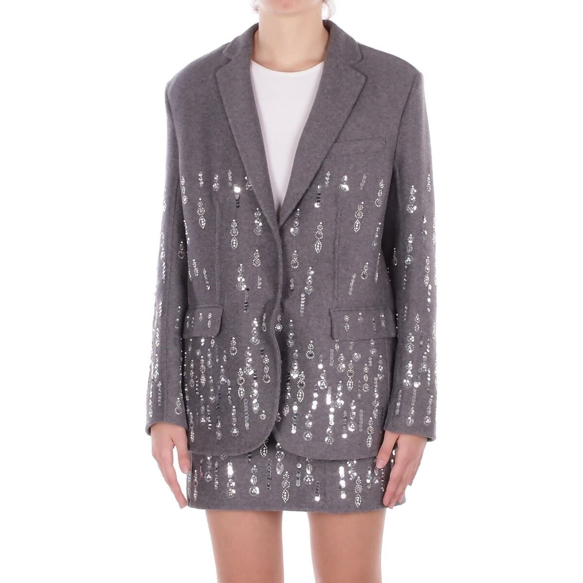 Women's Blazers Solotre Gray
