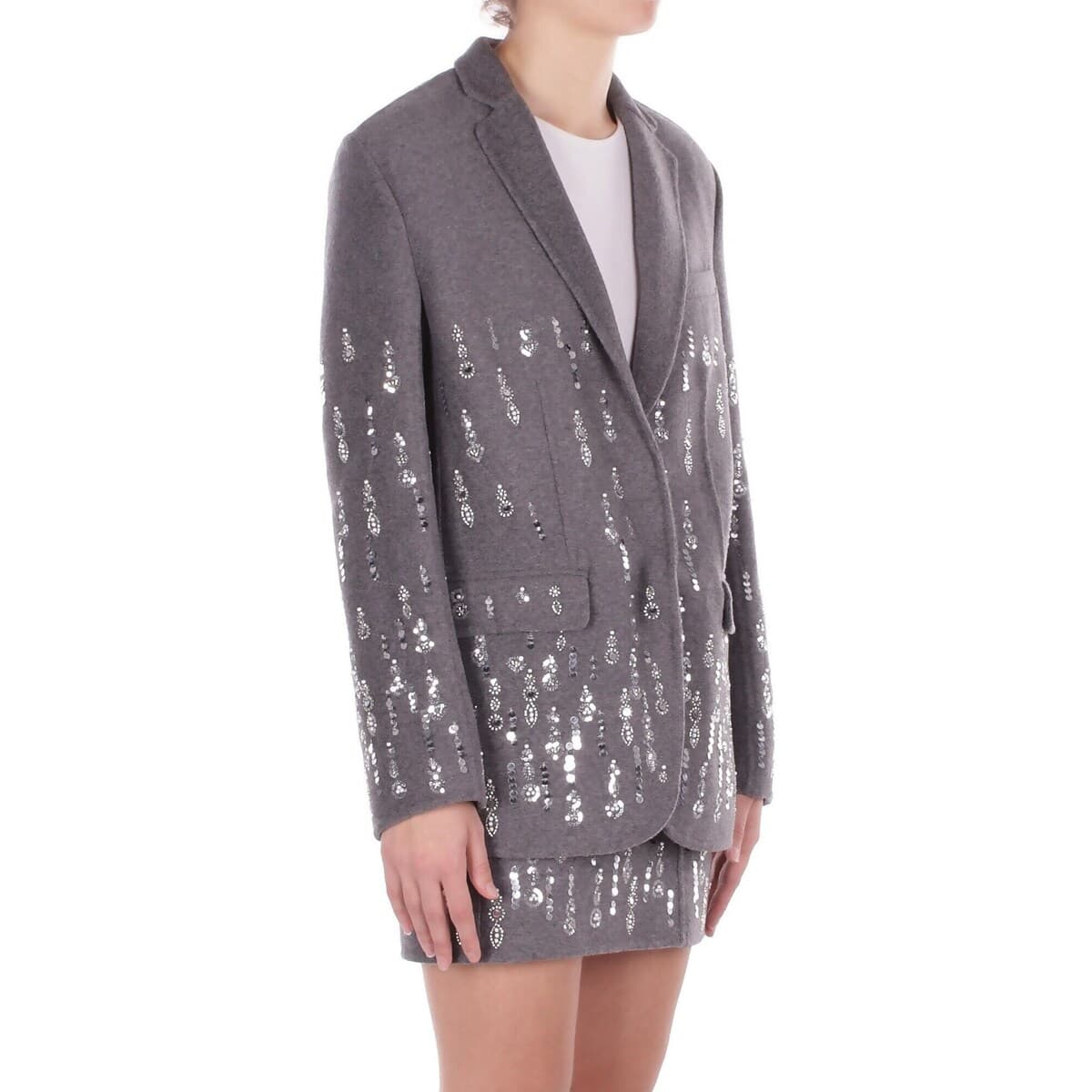 Women's Blazers Solotre Gray