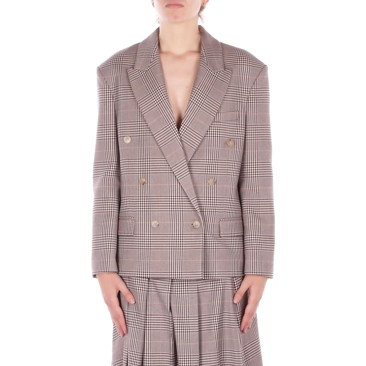 Women's Blazers Solotre Brown