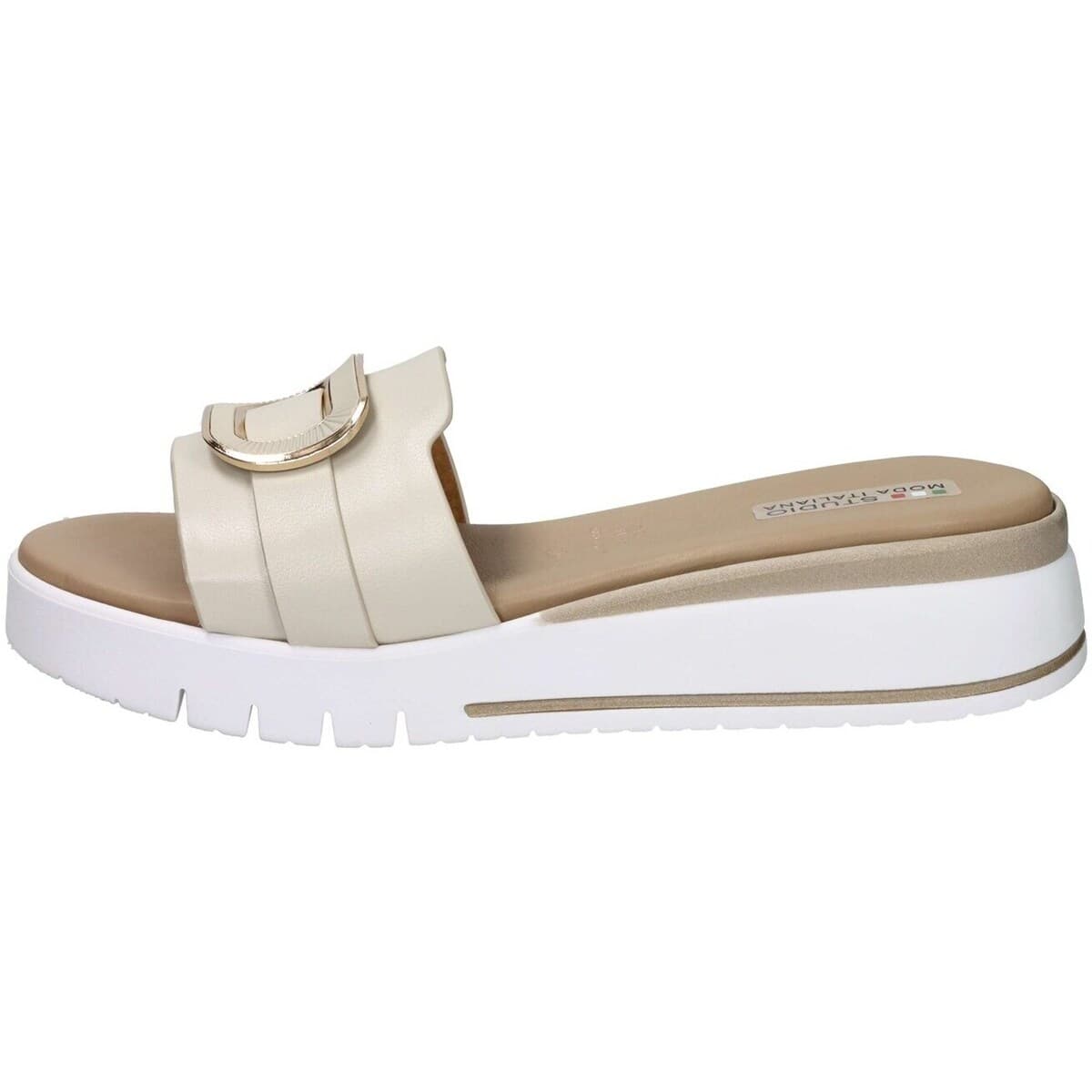 Women's Flip Flops Studio Moda Beige