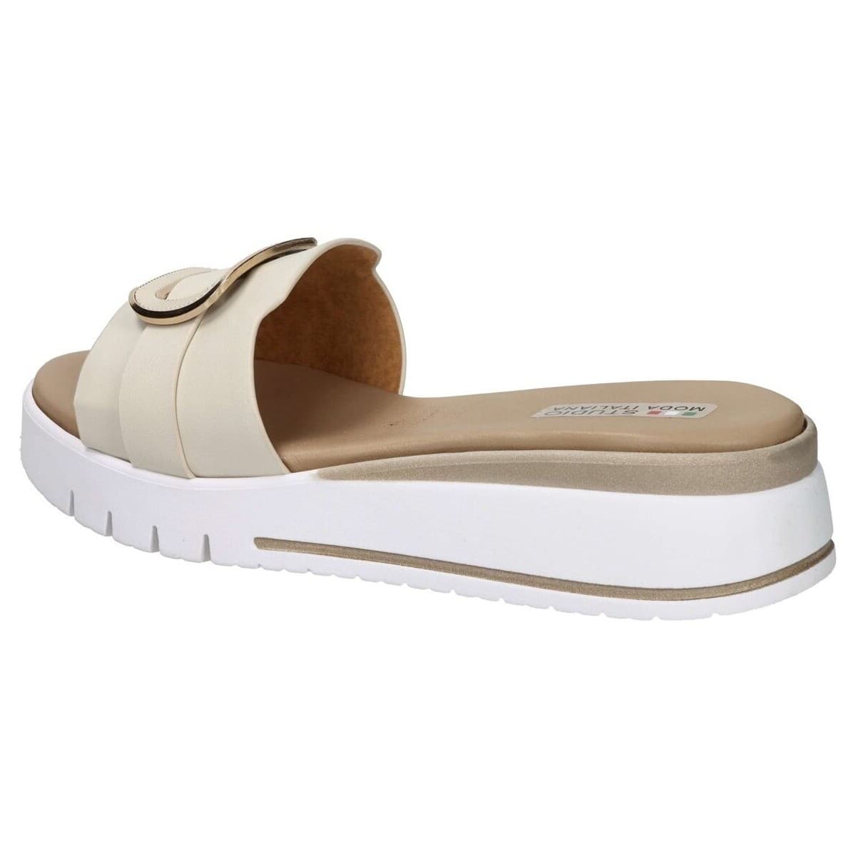 Women's Flip Flops Studio Moda Beige