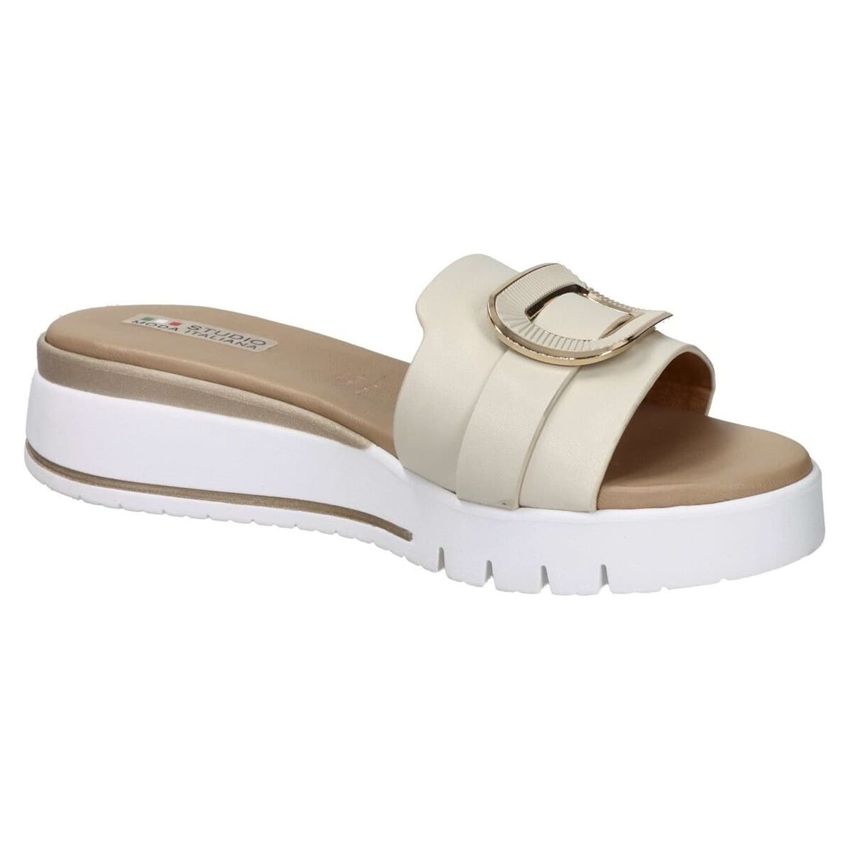Women's Flip Flops Studio Moda Beige