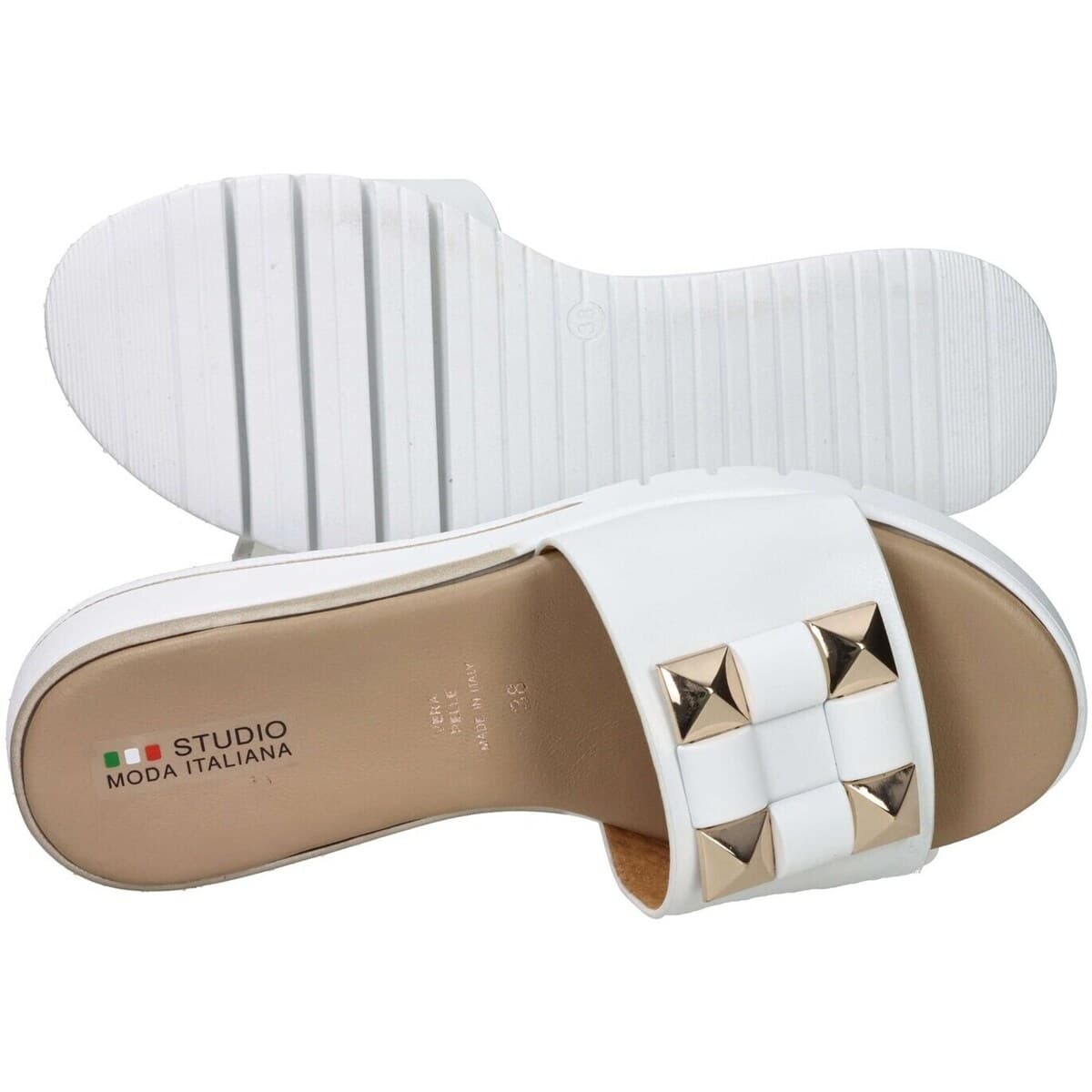 Women's Flip Flops Studio Moda White