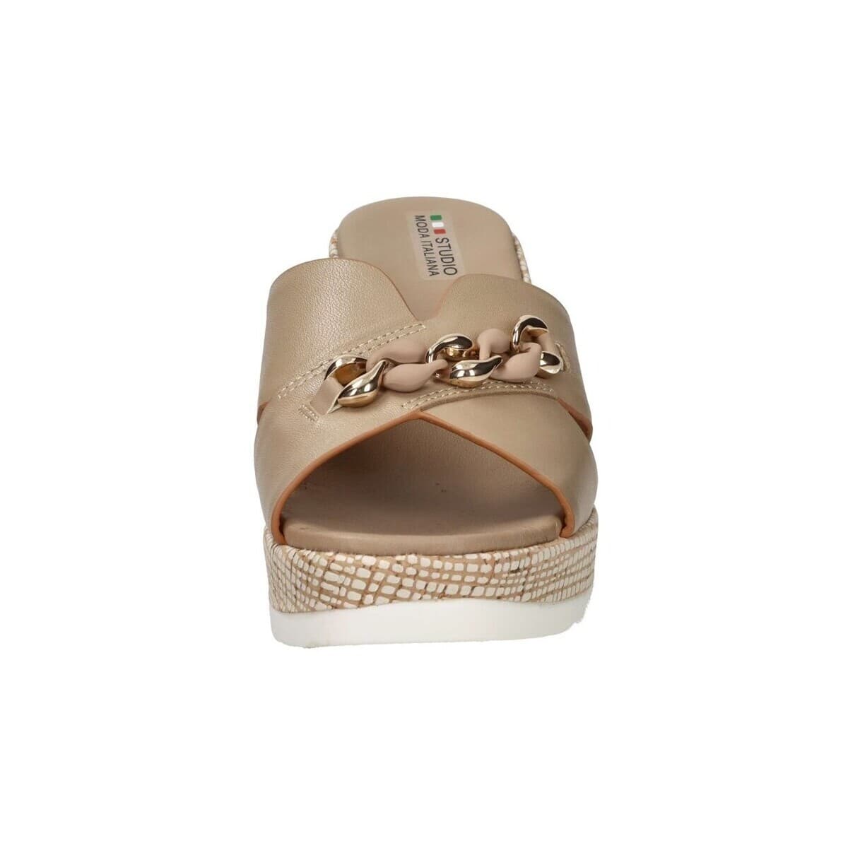 Women's Mules Studio Moda Beige