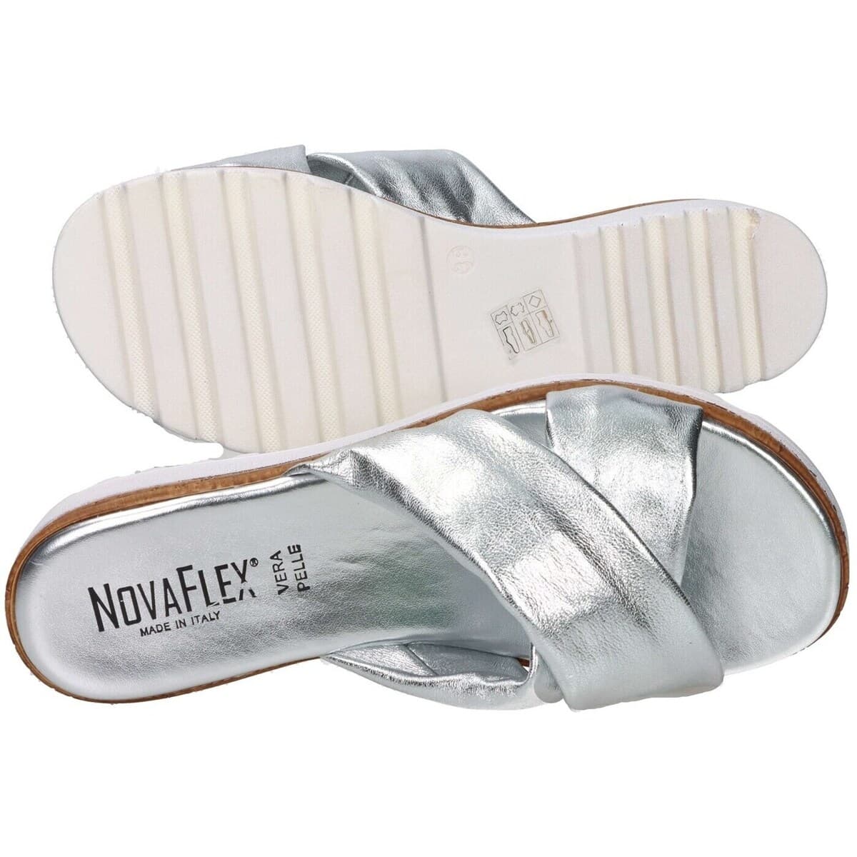 Women's Flip Flops Novaflex Silver