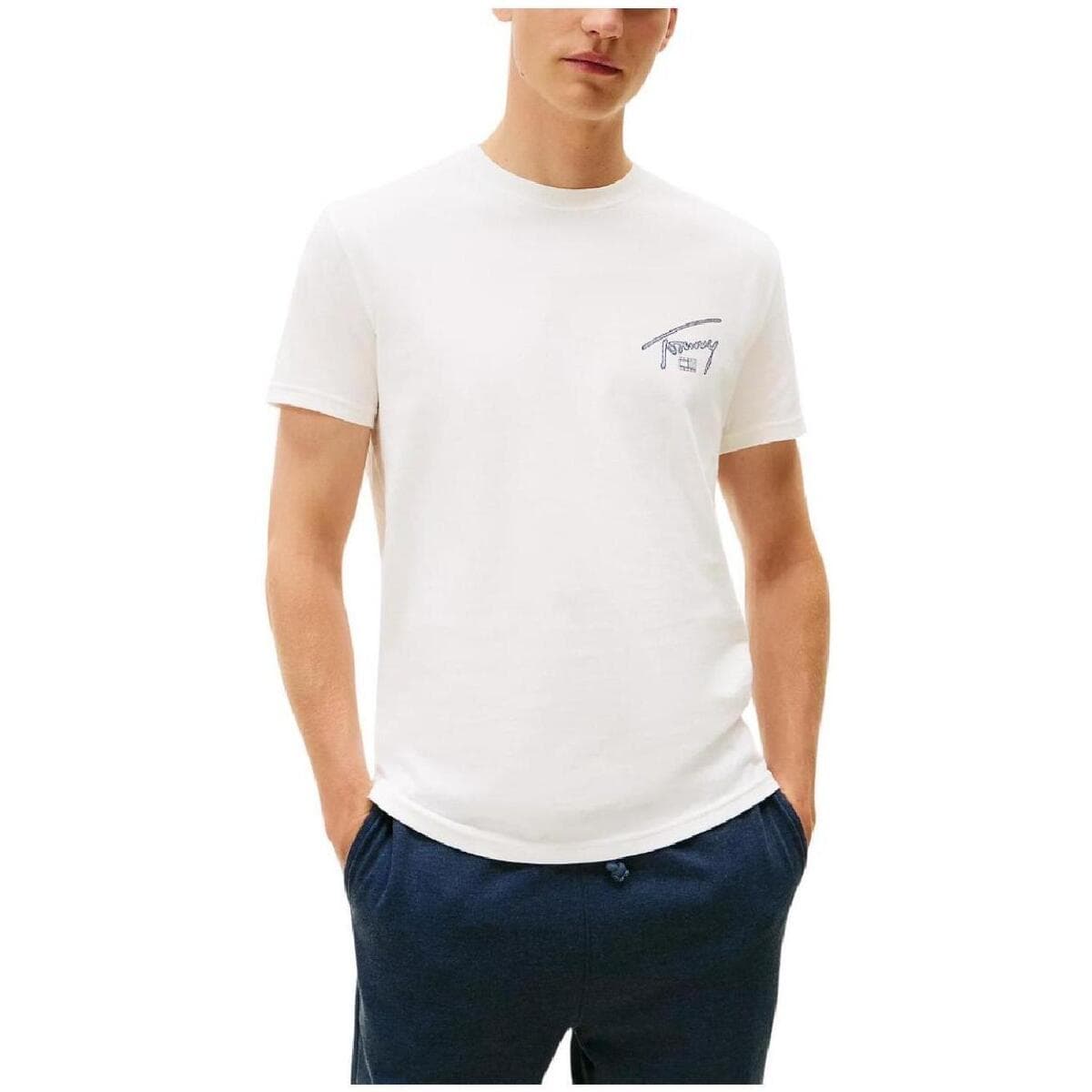 Men's T-Shirts Tommy Hilfiger White