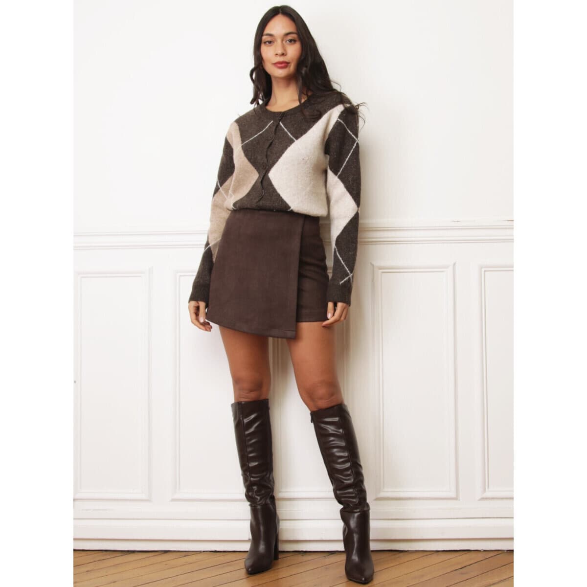 Women's Skirts La Modeuse Brown