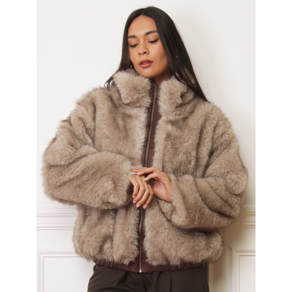 Women's Coats La Modeuse Brown