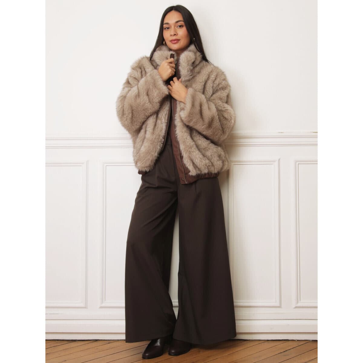 Women's Coats La Modeuse Brown