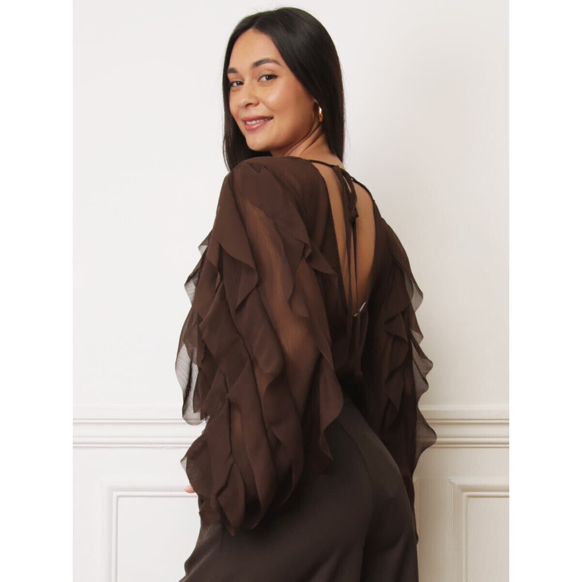 Women's T-Shirts La Modeuse Brown