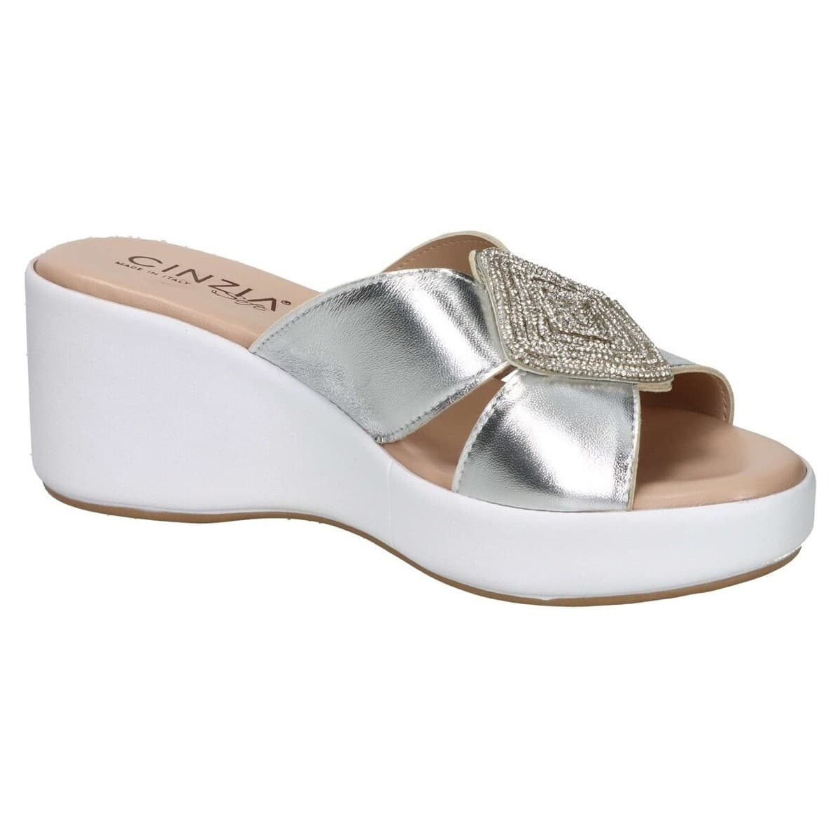 Women's Mules Cinzia Soft Silver