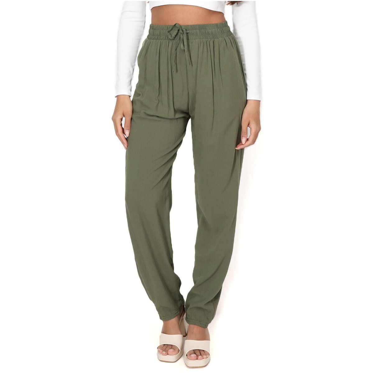 Women's Pants La Modeuse Khaki