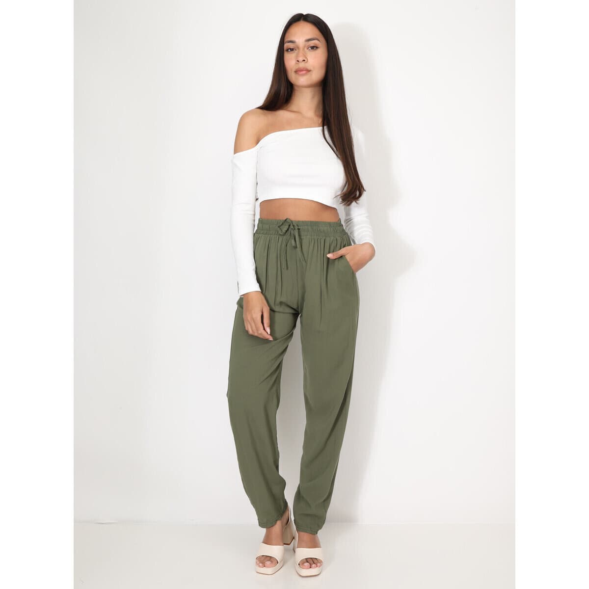 Women's Pants La Modeuse Khaki