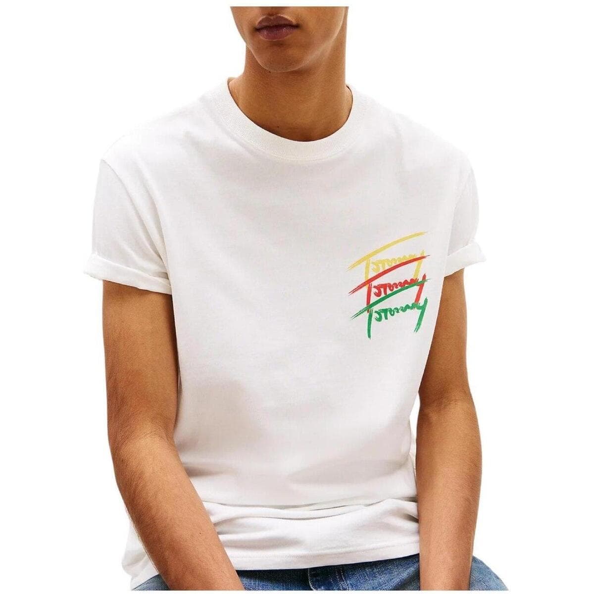 Men's T-Shirts Tommy Hilfiger Beige