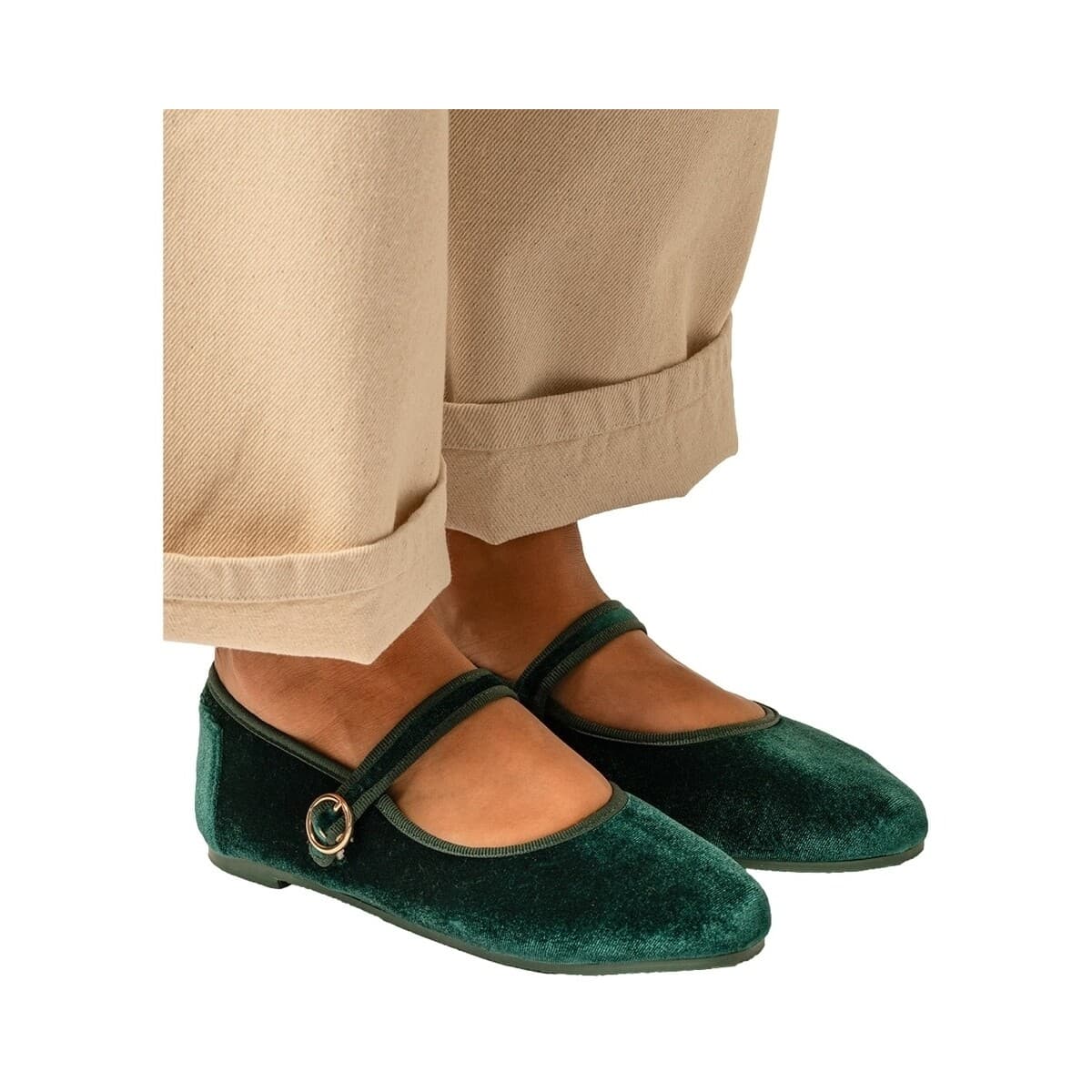 Women's Ballet Flats Paez Green