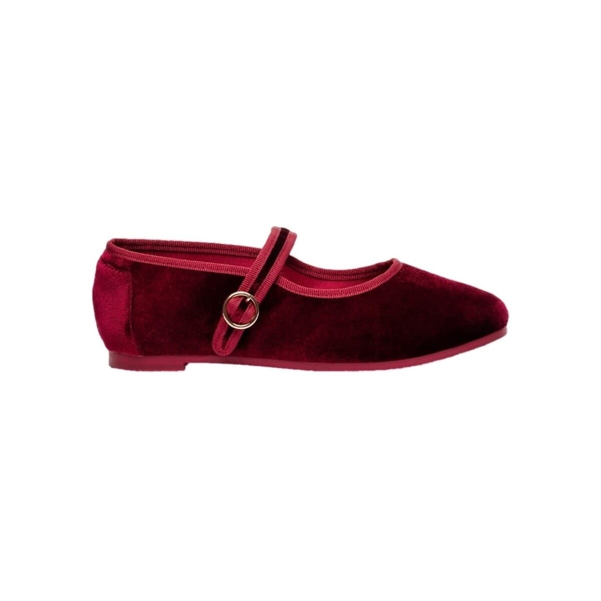 Μπαλαρίνες Paez Mary Jane W - Velvet Burgundy