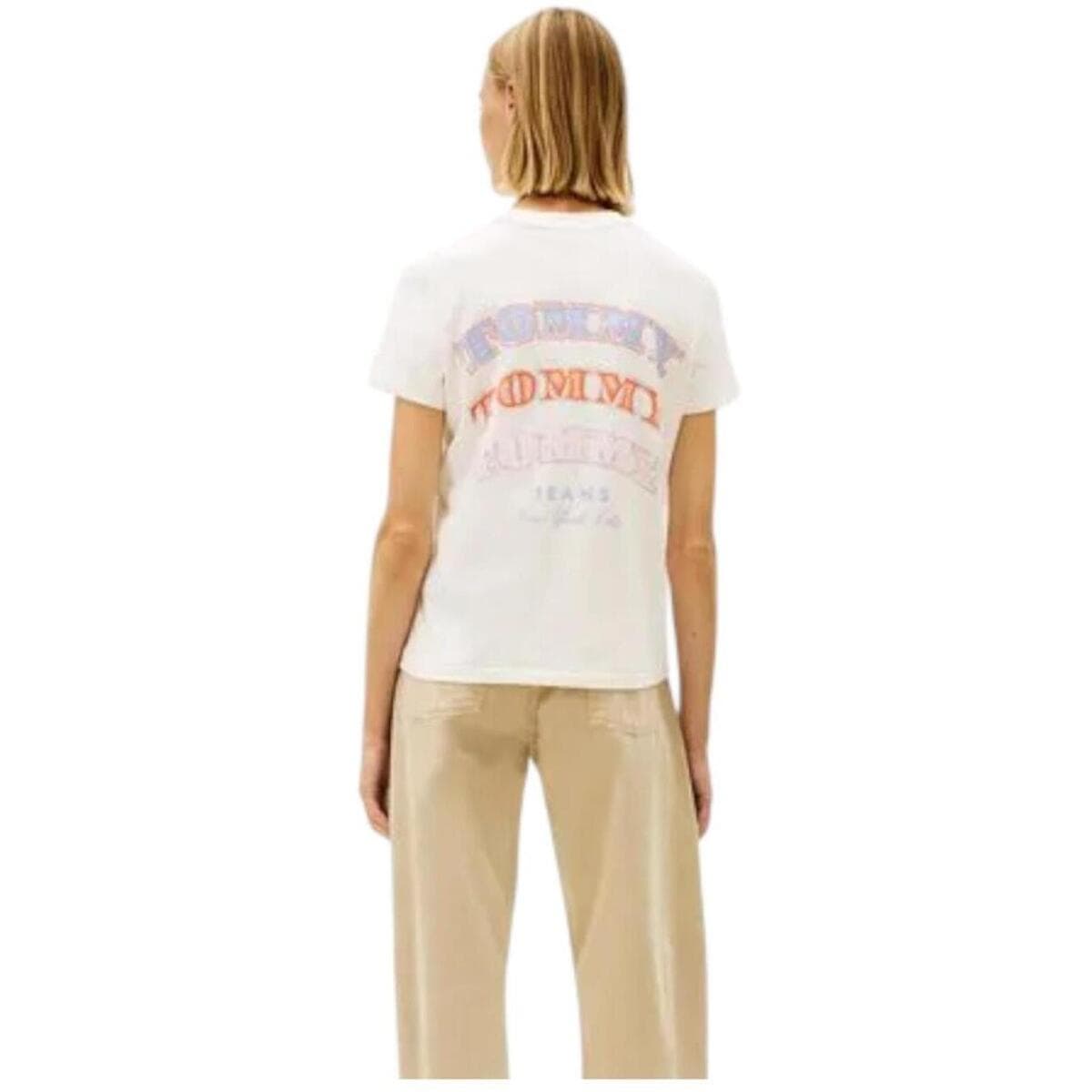 Women's T-Shirts Tommy Hilfiger White