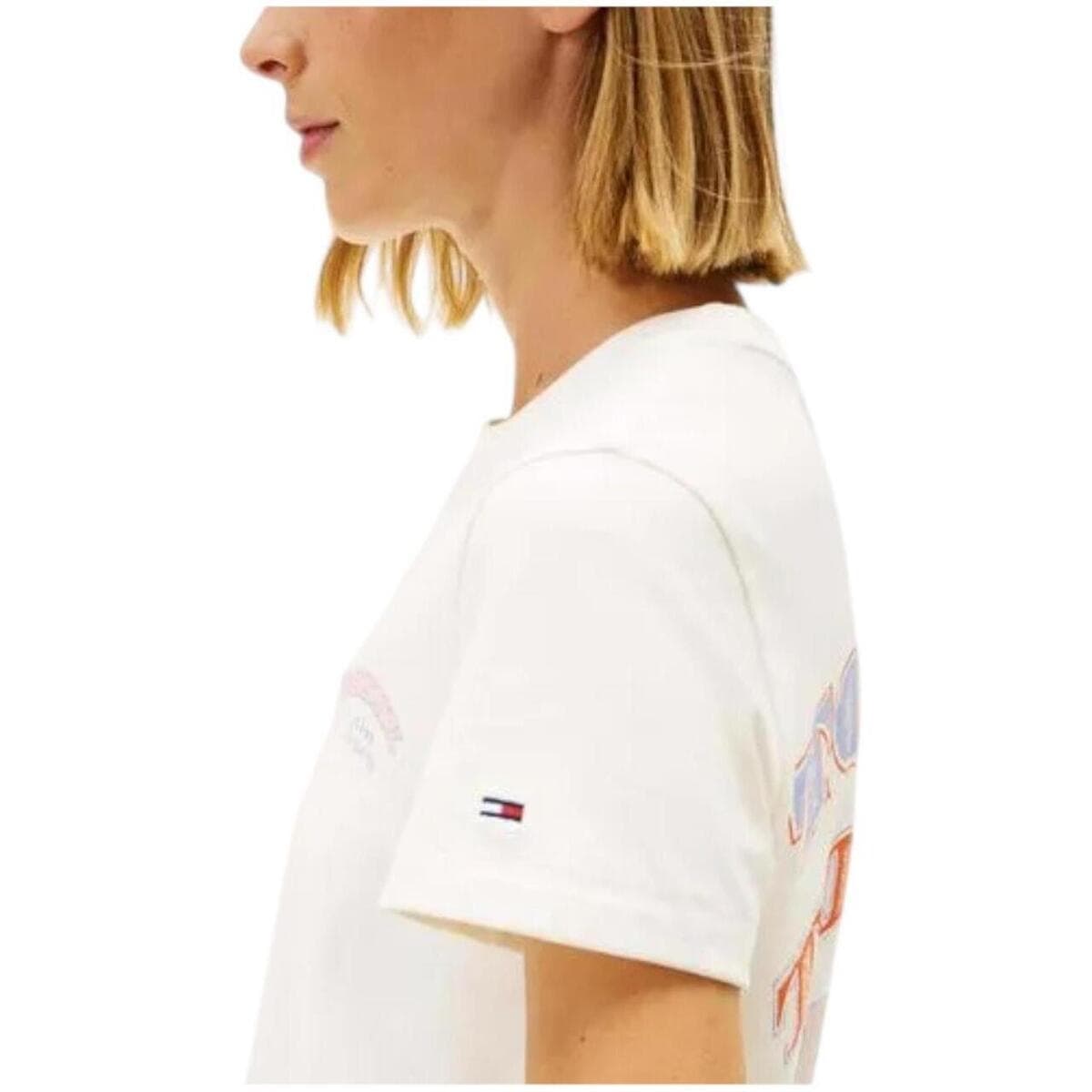 Women's T-Shirts Tommy Hilfiger White