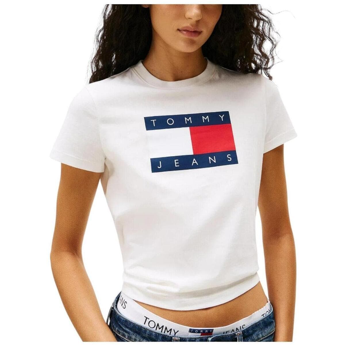 Women's T-Shirts Tommy Hilfiger White