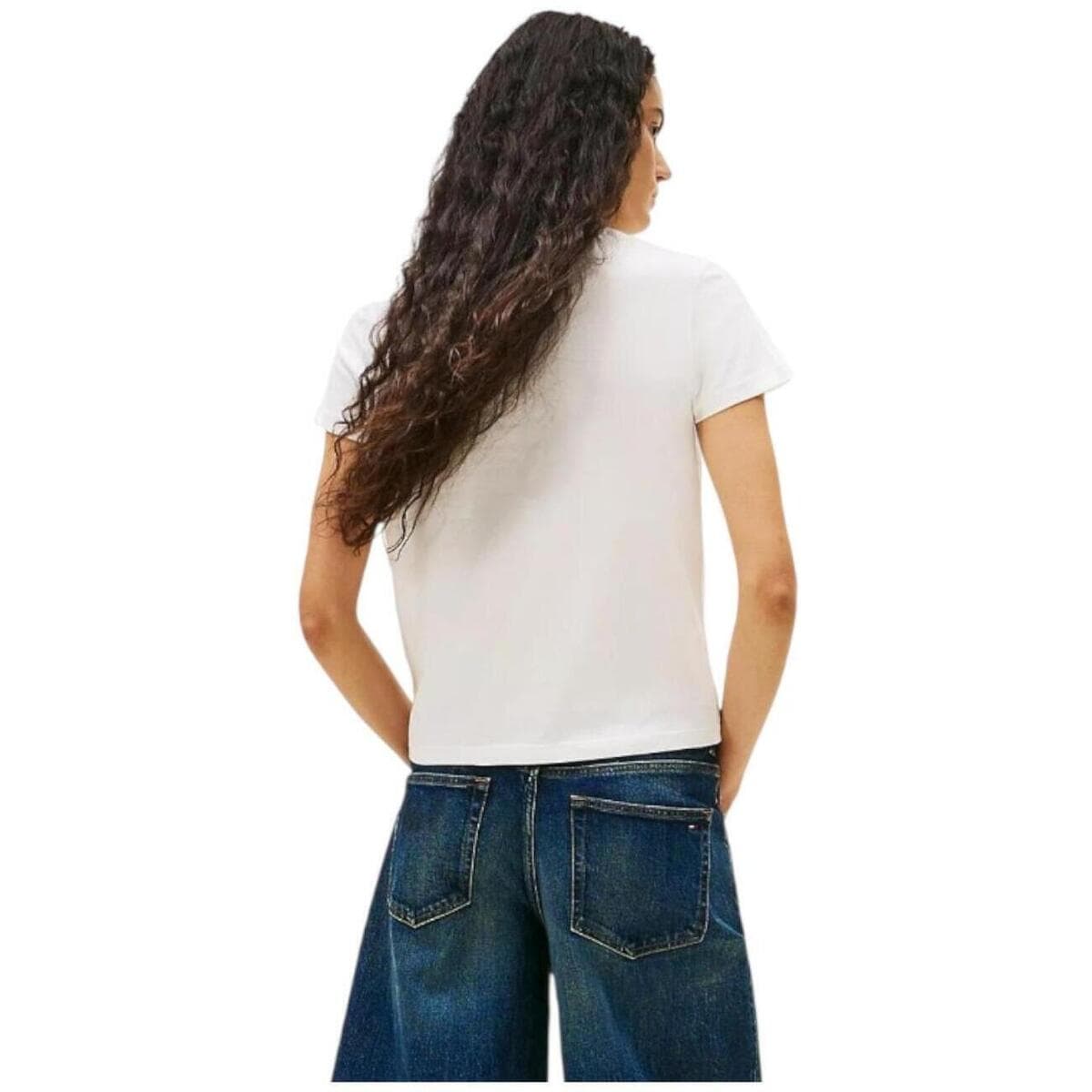 Women's T-Shirts Tommy Hilfiger White