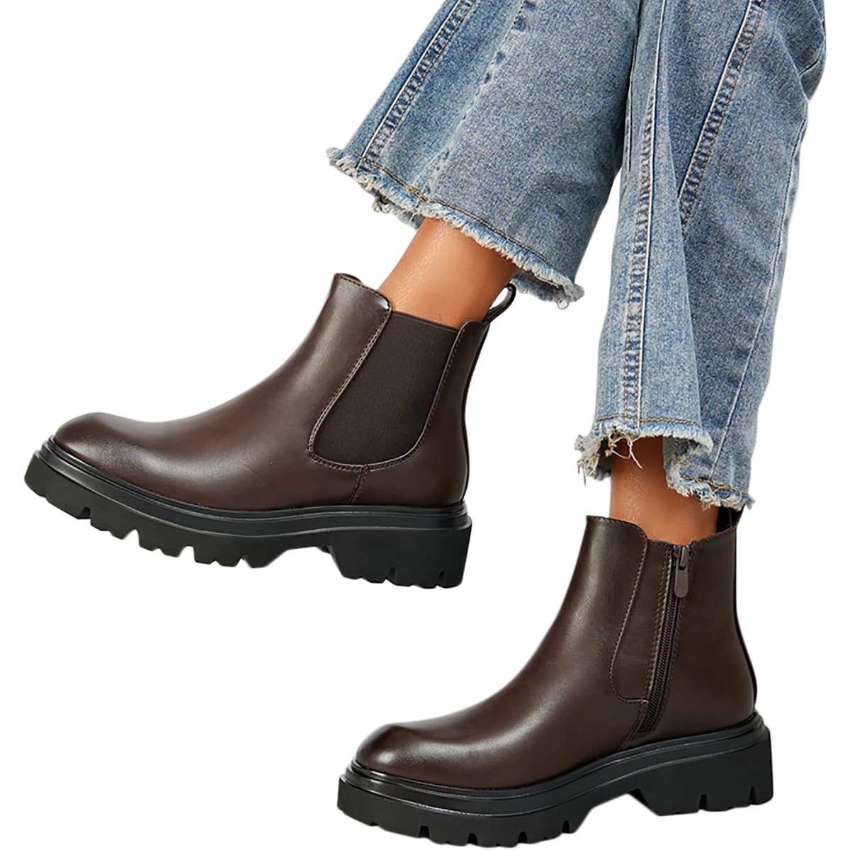 Women's Ankle Boots Super Mode Brown