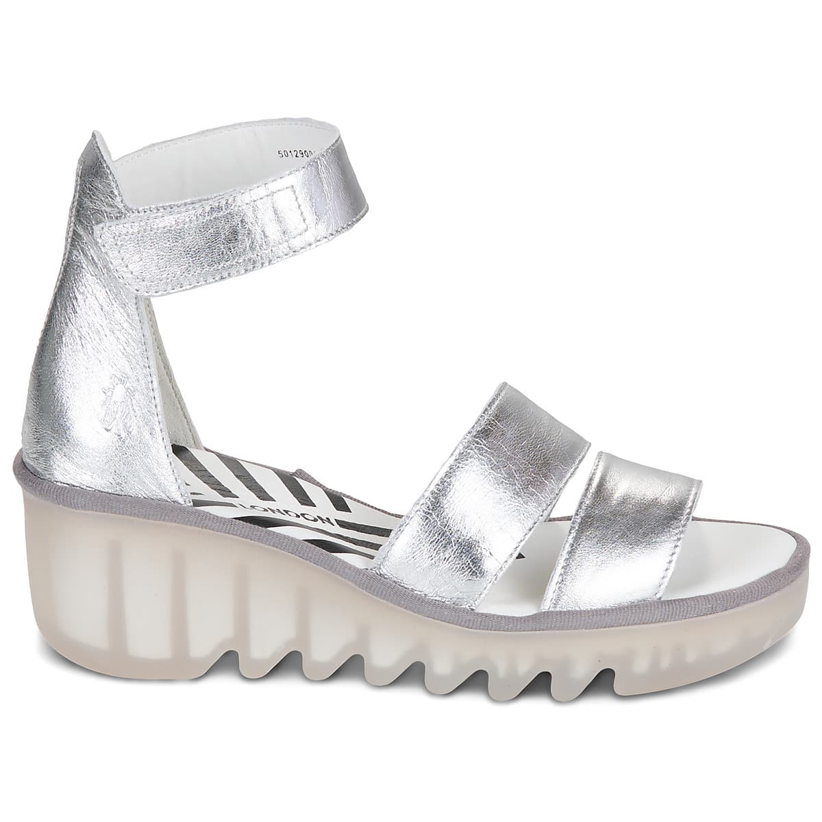 Women's Platforms Fly London Silver