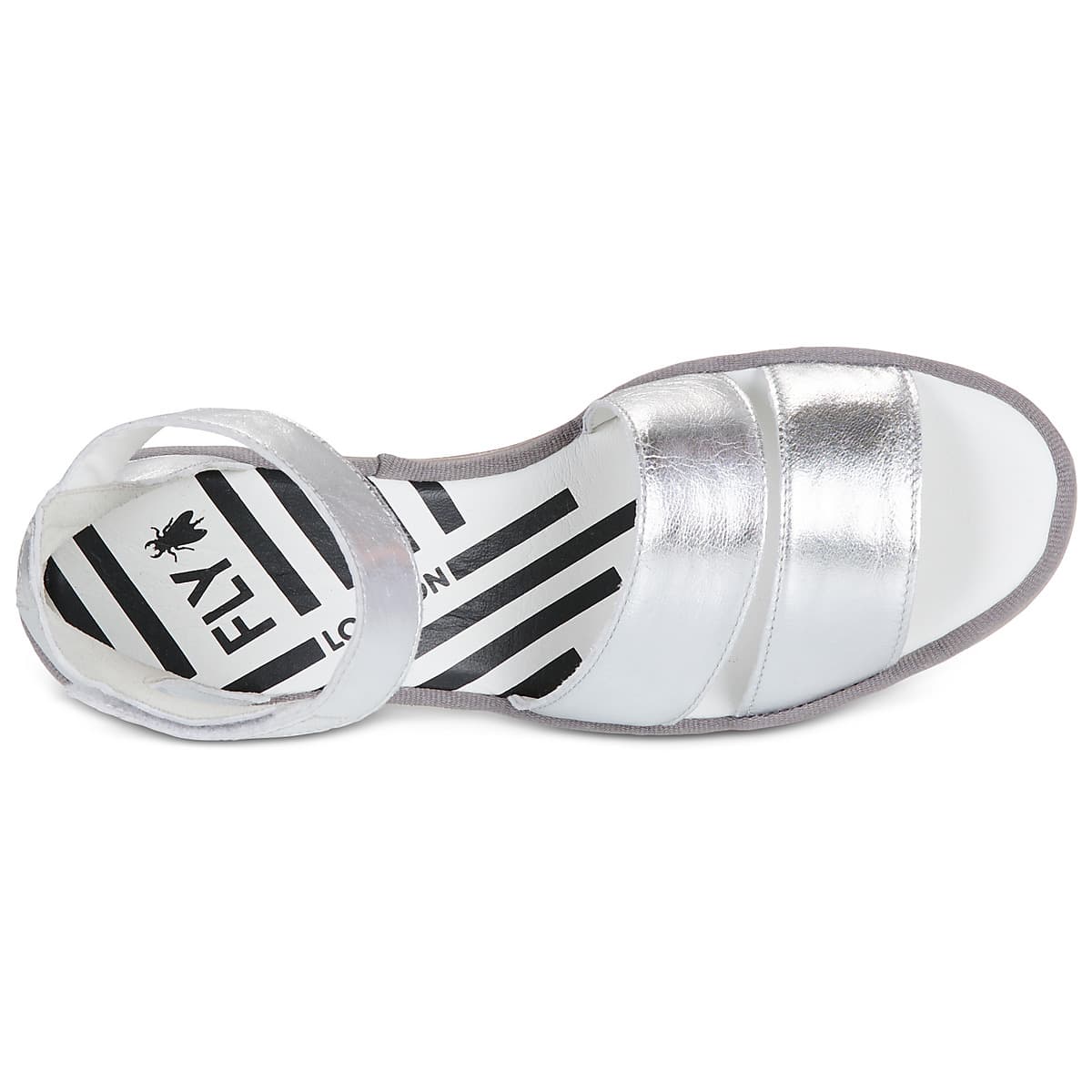 Women's Platforms Fly London Silver