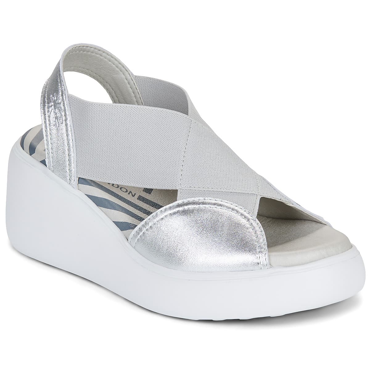Women's Platforms Fly London Silver