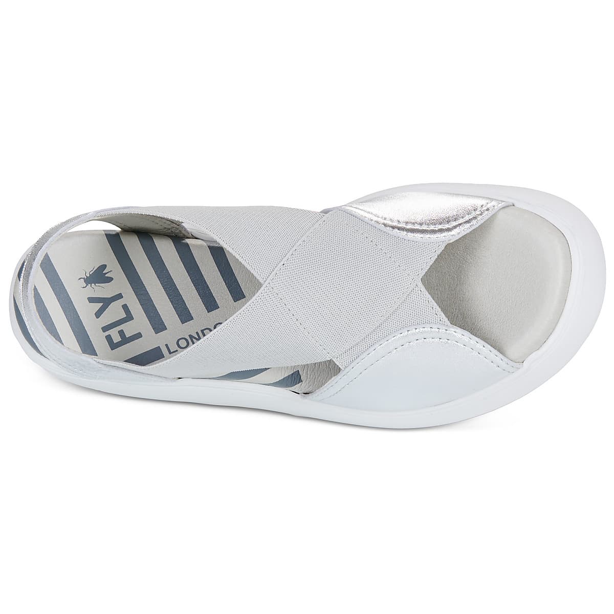 Women's Platforms Fly London Silver