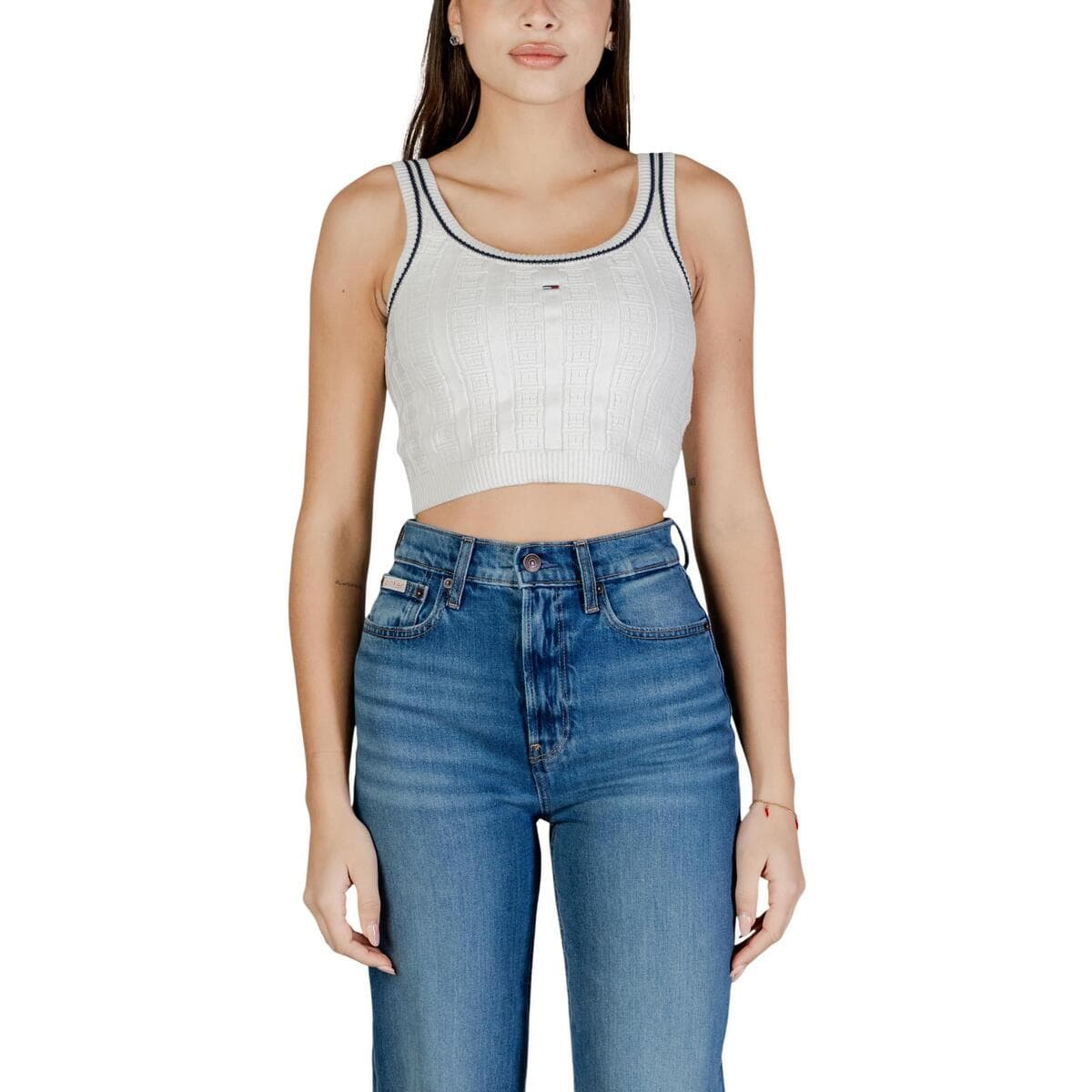 Women's Sleeveless Tops Tommy Hilfiger White