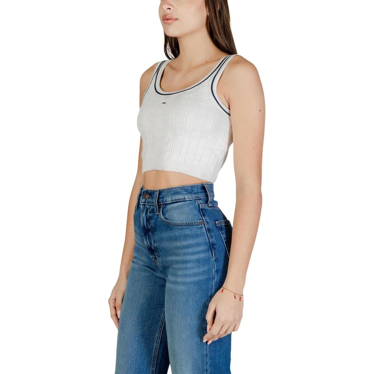 Women's Sleeveless Tops Tommy Hilfiger White