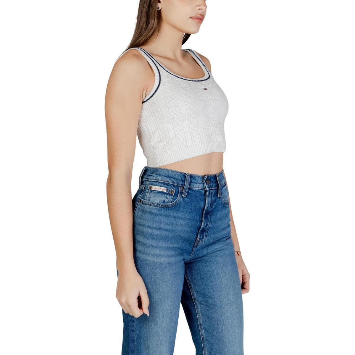 Women's Sleeveless Tops Tommy Hilfiger White