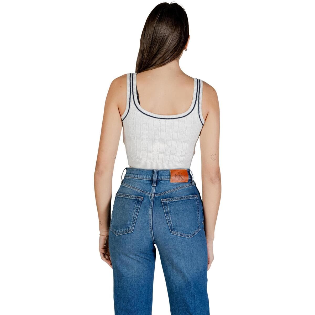 Women's Sleeveless Tops Tommy Hilfiger White