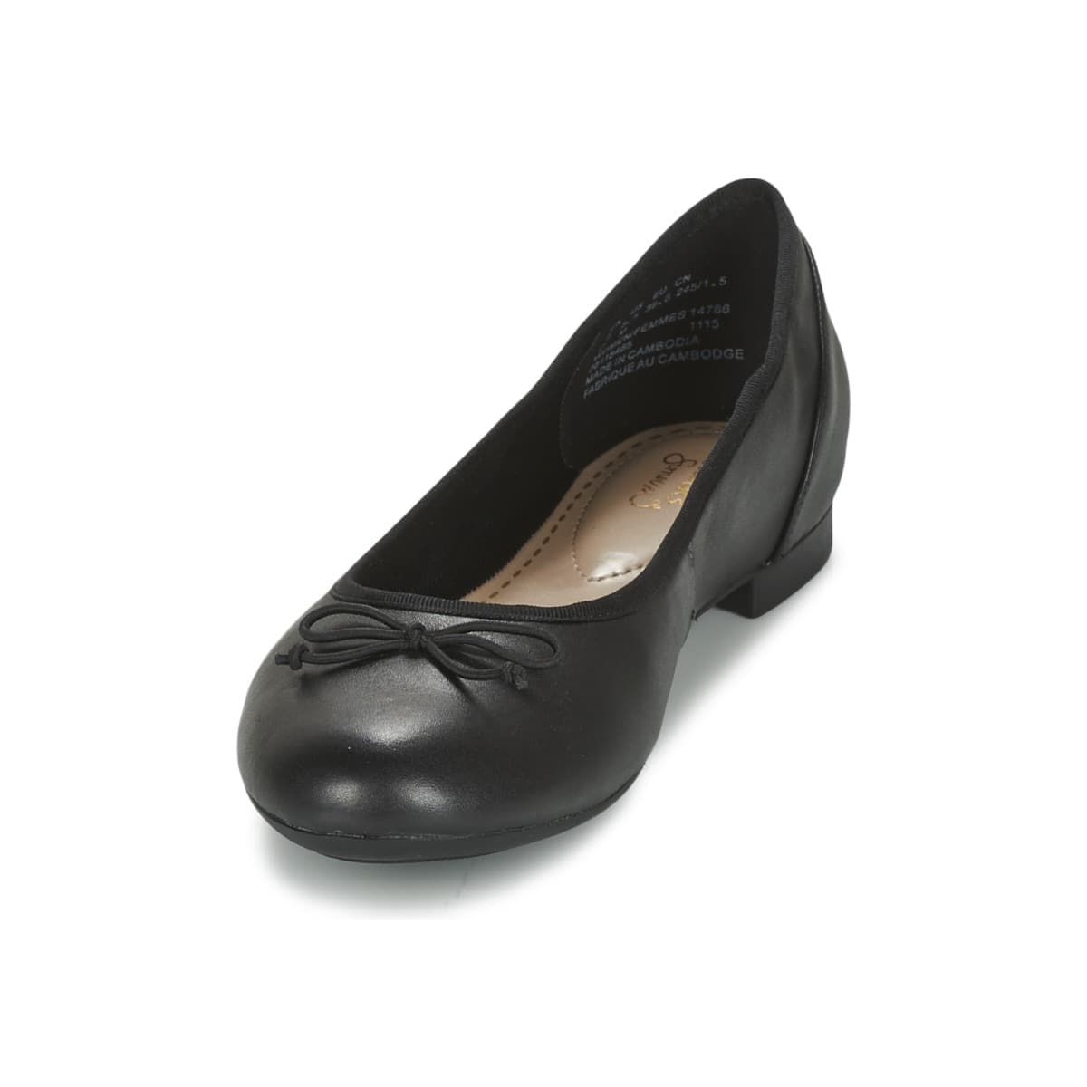 Women's Ballet Flats Clarks Black