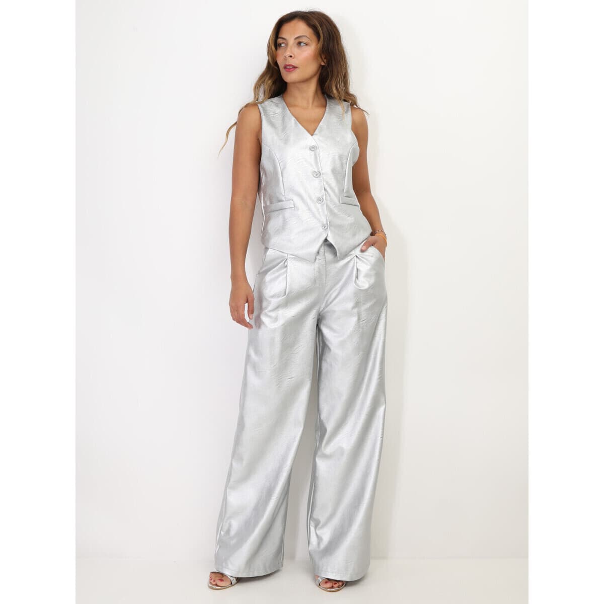 Women's Vests La Modeuse Silver