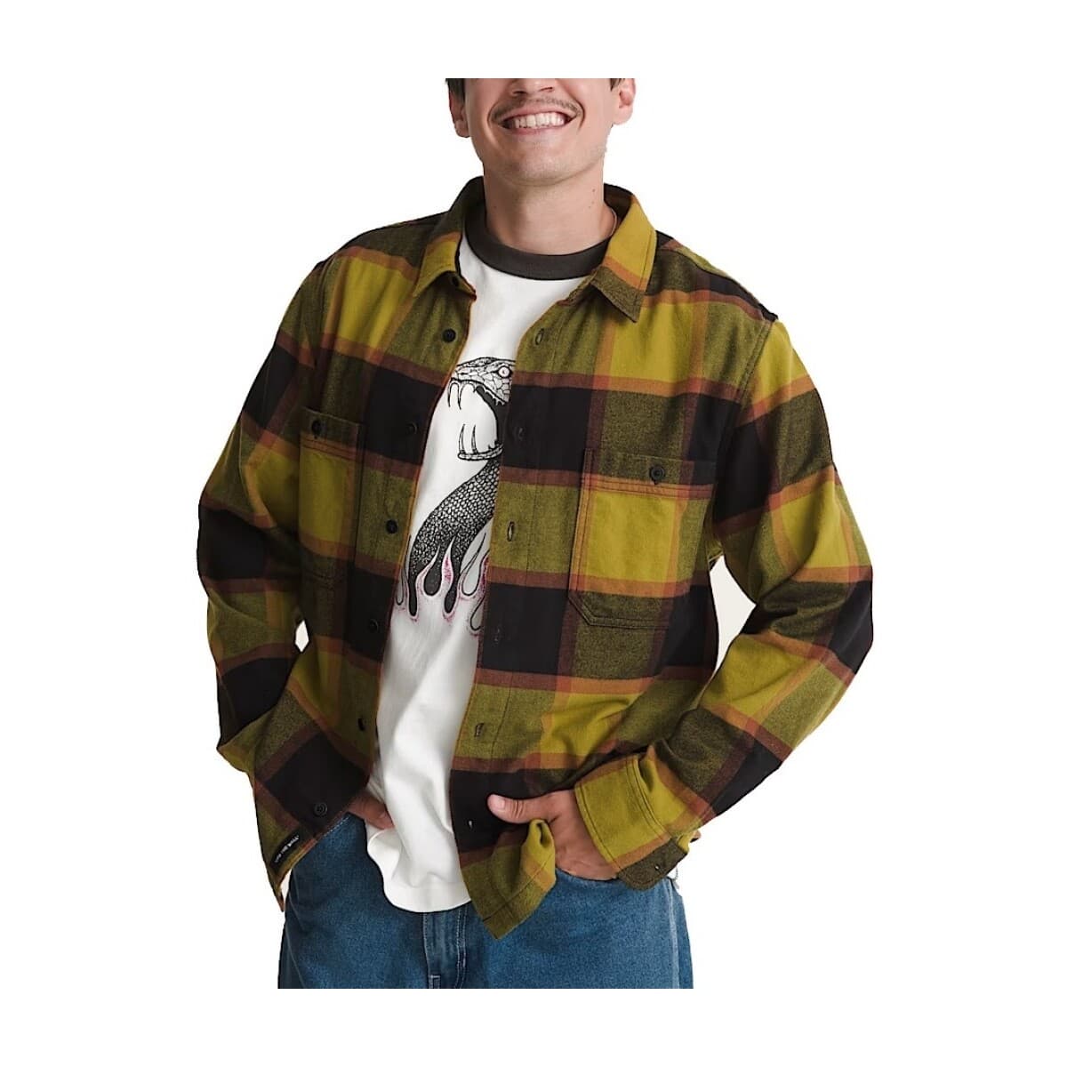 Men's Shirts Vans Green